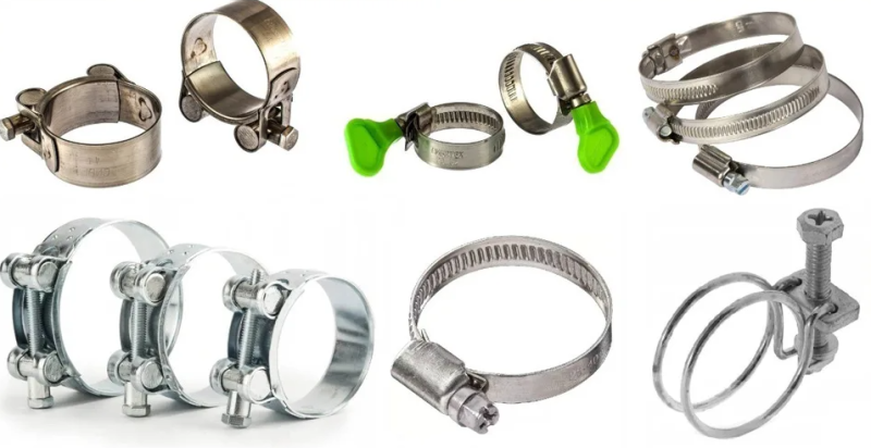 Основные виды хомутов для шлангов и их характеристики